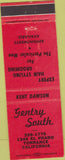 Matchbook Cover - Gentry South Torrance CA