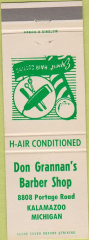 Matchbook Cover - Don Granna's Barber Shop Kalamazoo MI