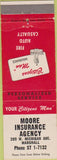 Matchbook Cover - Moore Insurance Agency Marshall MI?