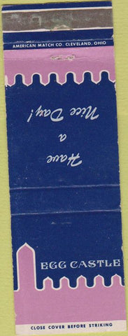 Matchbook Cover - Egg Castle NO TOWN