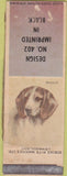 Matchbook Cover - Strike Rite Matches Beagle SAMPLE WORN