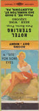 Matchbook Cover - Hotel Sterling Allentown PA pinup