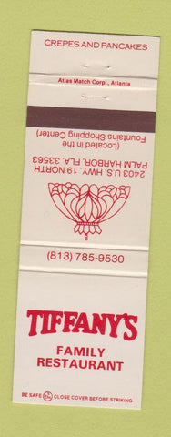 Matchbook Cover - Tiffany's Family Restaurant Palm Harbor FL