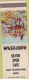 Matchbook Cover - Silver Spur Cafe West Yellowstone MT Brown Bigelow