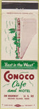 Matchbook Cover - Conoco Cafe Motel Grand Island NE gas oil