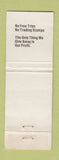 Matchbook Cover - Trader Schroeder Chrysler Plymouth Dodge Peotone IL WORN