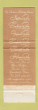 Matchbook Cover - Maas Brothers of FL Tampa Lakeland Sarasota Clearwater
