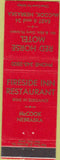Matchbook Cover - Fireside Inn McCook NE Red Horse Hotel