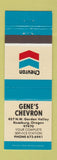 Matchbook Cover - Gene's Chevron oil gas Roseburg OR