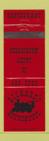 Matchbook Cover - Richard's Roundhouse Restaurant Lacey WA