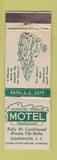Matchbook Cover - Augusta Terrace Motel Clearwater SC WEAR