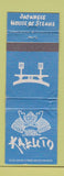Matchbook Cover - Kabuto Japanese Steak Greensboro NC Richmond VA WEAR