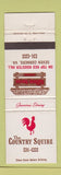 Matchbook Cover - Country Squire Seven Corners VA