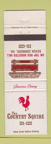 Matchbook Cover - Country Squire Seven Corners VA