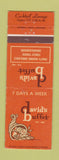 Matchbook Cover - David's Buffet Evendale OH