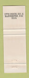 Matchbook Cover - Puritan Backroom Manchester NH ORANGE