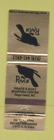 Matchbook Cover - Raven Nags Head NC