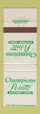 Matchbook Cover - Champions Pointe Apartment Homes WEAR