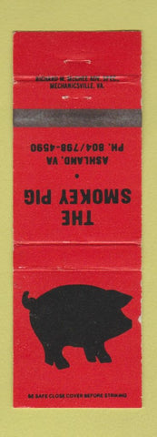 Matchbook Cover - The Smokey Pig Ashland VA