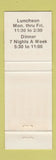 Matchbook Cover - Kabul Caravan Arlington VA Afghan Restaurant WEAR
