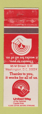 Matchbook Cover - United Way Washington DC WEAR