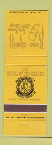 Matchbook Cover - Rose O'Neill Tea Room Point Lookout MO School of Ozarks