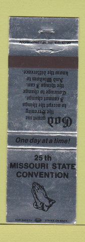 Matchbook Cover - Missouri State Convention Christian  MO
