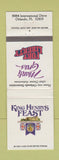 Matchbook Cover - King Henry's Feast Orlando FL