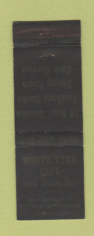 Matchbook Cover - North Star Cafe Argyle MN WEAR