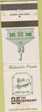Matchbook Cover - Bill Knapp's chain MI OH IN STAIN