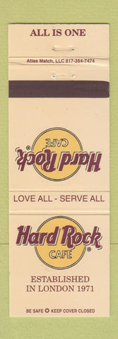 Matchbook Cover - Hard Rock Cafe