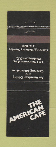 Matchbook Cover - American Cafe Washington DC