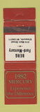 Matchbook Cover - 1982 Mercury Berg Ford Ellsworth WI WEAR