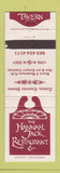 Matchbook Cover - The Hannah Jack Restaurant Merrimack NH