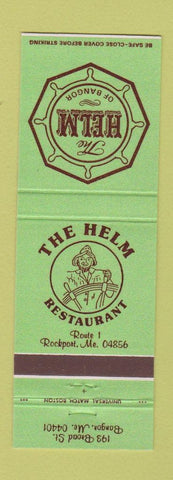 Matchbook Cover - Helm Restaurant Bangor ME