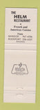 Matchbook Cover - Helm Restaurant Bangor ME