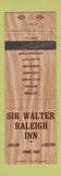 Matchbook Cover - Sir Walter Raleigh Inn Bethesda Wheaton MD Alexandria VA