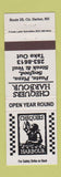 Matchbook Cover - Chequers Hyarbour Pizza Restaurant Harbor NH
