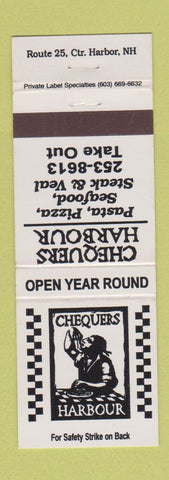 Matchbook Cover - Chequers Hyarbour Pizza Restaurant Harbor NH