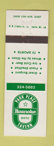 Matchbook Cover - Park Place Tavern Roanoke Seattle WA