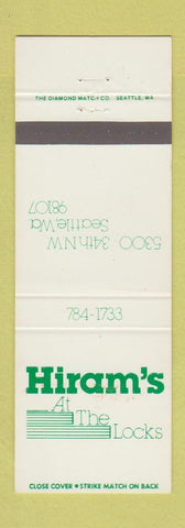 Matchbook Cover - Hiram's Seattle WA
