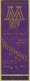 Matchbook Cover - Wisemarn's Restaurant NO TOWN