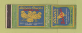 Matchbook Cover - Allen's Chicks Chickens Seaford DE