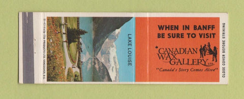 Matchbook Cover - Canadian Wax Gallery Banff AB