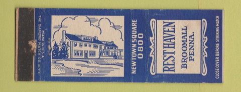 Matchbook Cover - Rest Haven Broomall PA