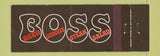 Matchbook Cover - Boss Restaurant New York City Full Length