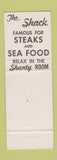 Matchbook Cover - Shack Restaurant Spokane WA Full Length