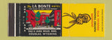 Matchbook Cover - LA Bonte Hotel Douglas WY