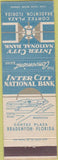 Matchbook Cover - Inter City National Bank Bradenton FL