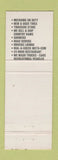 Matchbook Cover - Monteagle Truck Stop Full Length